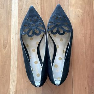 Boden | Black Suede | Eyelet Points | 40 | EUC